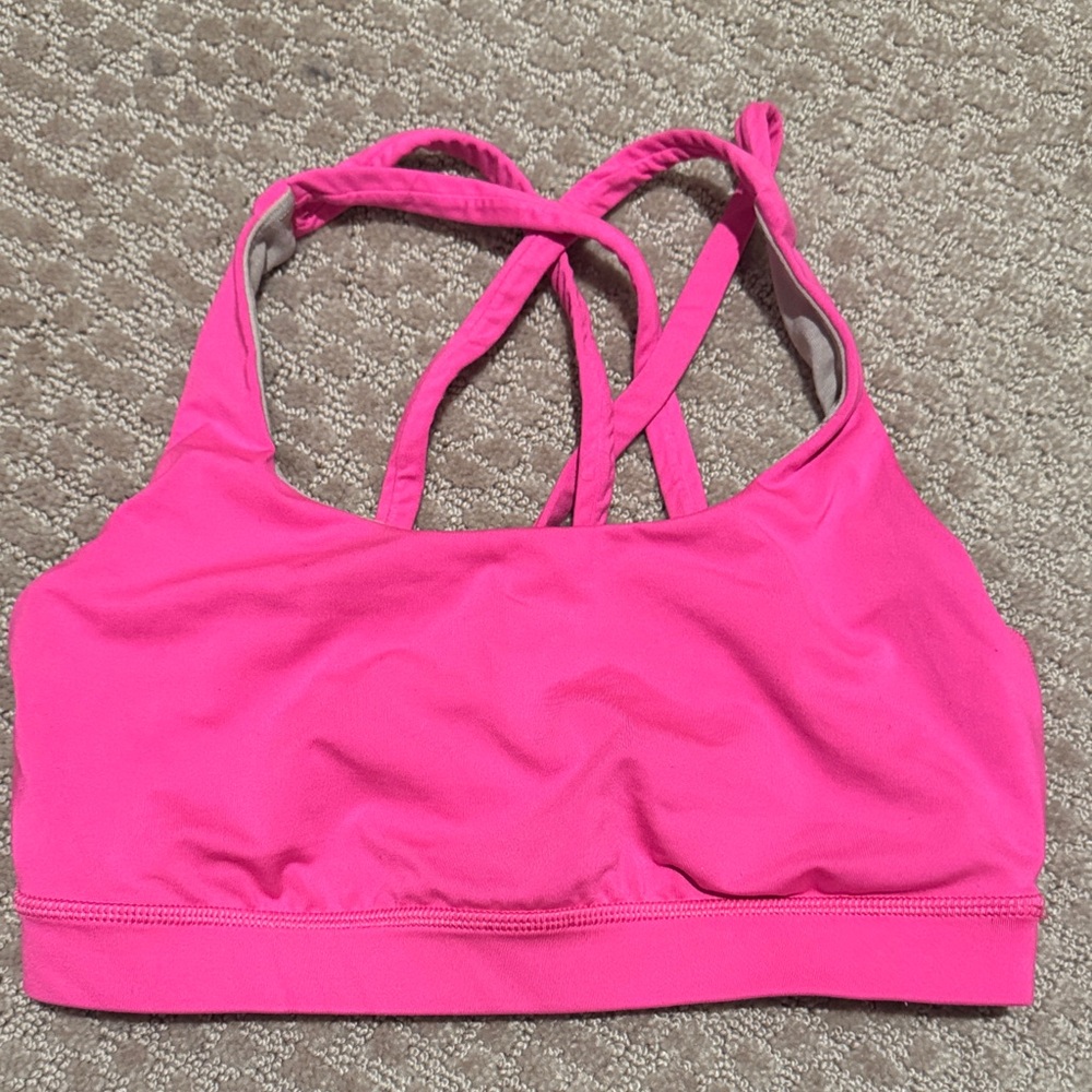 Lululemon Athletica Bright Pink Sports Bra